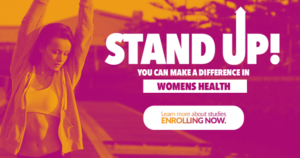Stand up for women's health